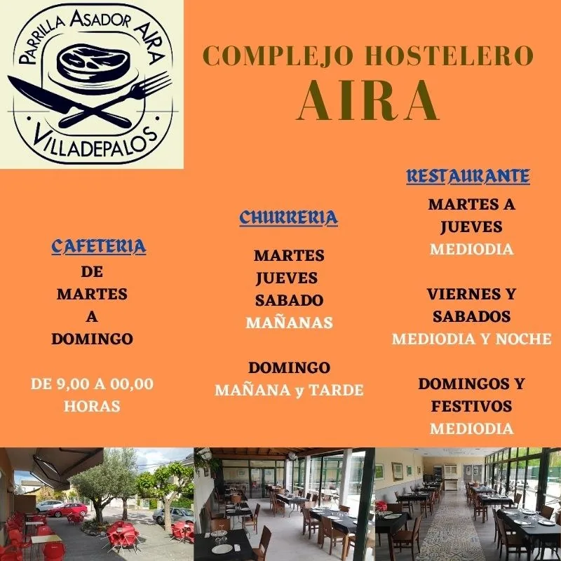 Horarios Complejo Hostelero Aira